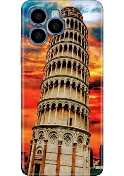 Omix X6 Kılıf Silikon Özel Kapak Pizza Kulesi