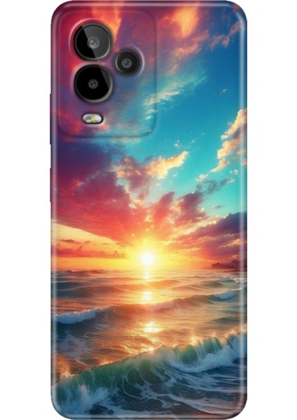 General Mobile Gm 24 Pro Kılıf Desenli Esnek Silikon Temalı Okyanus