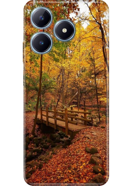 Realme C63 Kılıf Renkli Baskılı Silikon Kasımda Aşk