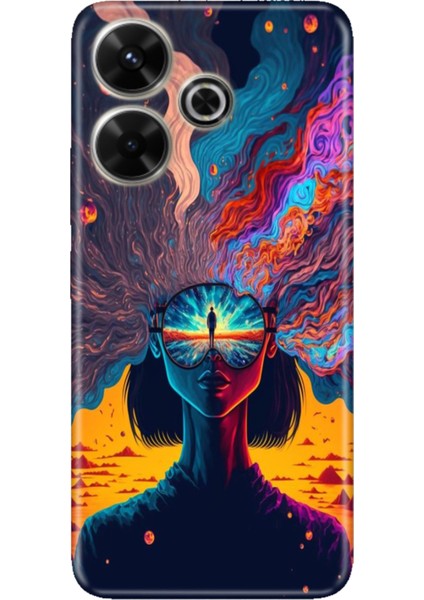 Xiaomi Redmi 13 4g Kılıf Renkli Tpu Baskı Ermer Silikon Girdap