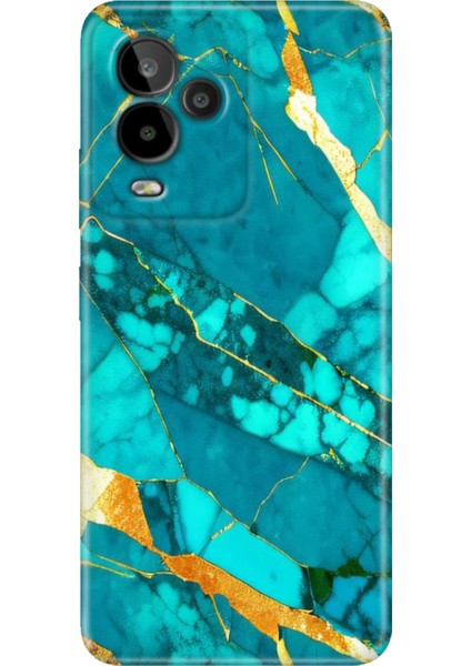 General Mobile Gm 24 Pro Kılıf Desenli Esnek Silikon Temalı Prag Mermer