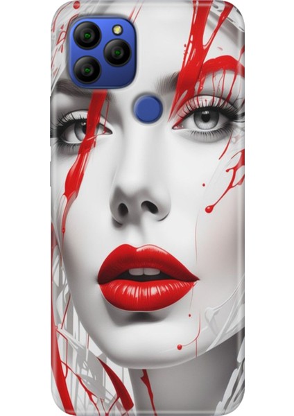 General Mobile Gm 21 Kılıf Baskılı Silikon Case Uv Lady