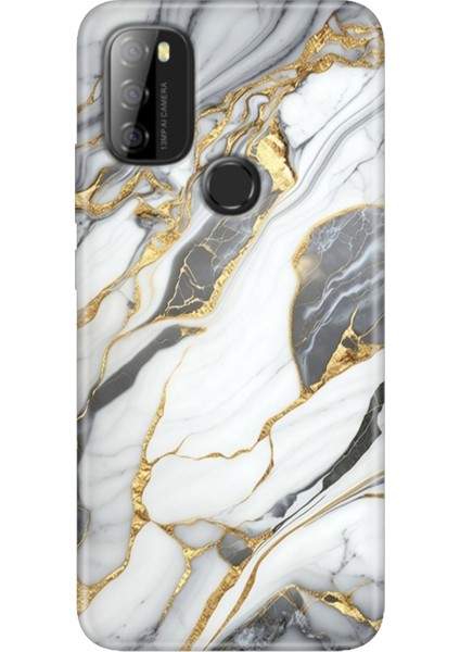 Reeder P13 Blue Max 2021 Kılıf Rubber Baskı Silikon Cover Arsos Mermer