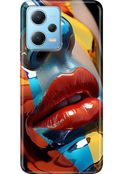 Xiaomi Redmi Note 12 4g Kılıf Desenli Design Silikon Makyaj