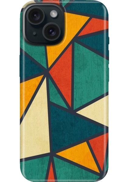 iPhone 13 - 14 Kılıf Desenli Kapak Renkli Tpu Uv Wall