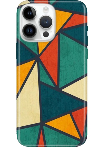 iPhone 16 Pro Max Kılıf Silikon Desenli Baskılı Cover Wall