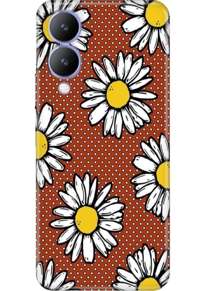 Vivo Y17S Kılıf Desenli Kapak Renkli Silikon Cvr Puantiye