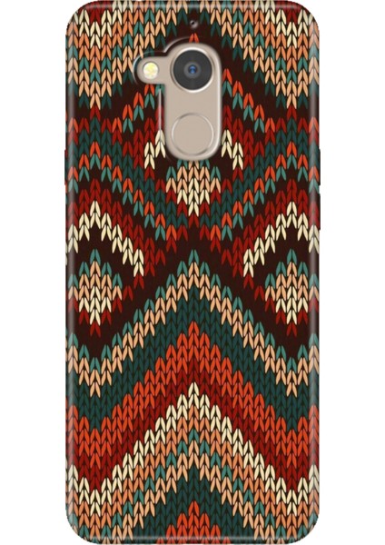 General Mobile Gm 8 Uyumlu Kılıf Desenli Silikon Renkli Tpu Uv Zikzak