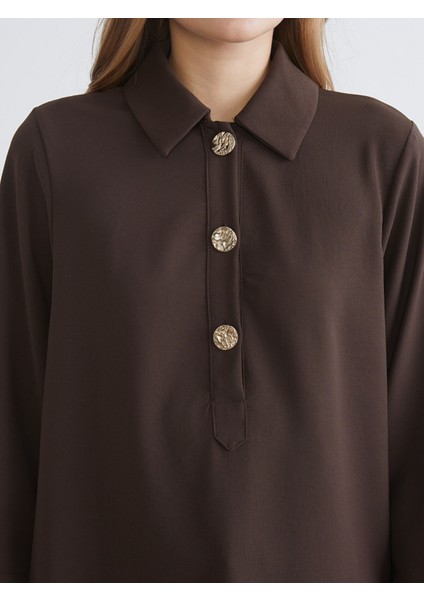 Yeni Sezon Gömlek Yaka Oversize Kadın Tunik modelleri