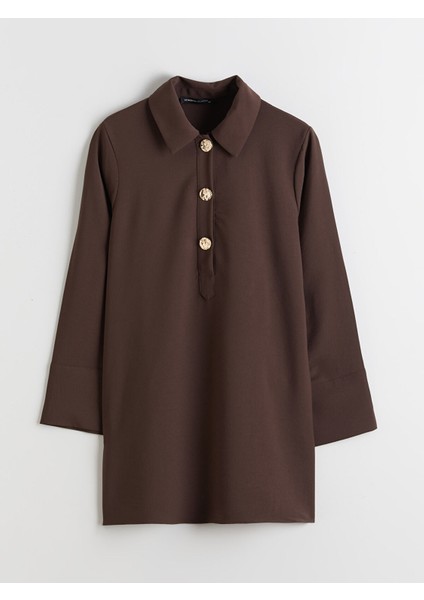 Yeni Sezon Gömlek Yaka Oversize Kadın Tunik indirimleri