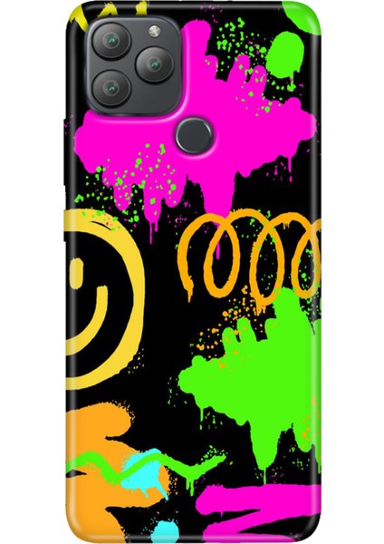 General Mobile Gm 22 Plus Kılıf Desenli Esnek Silikon Uv Smile
