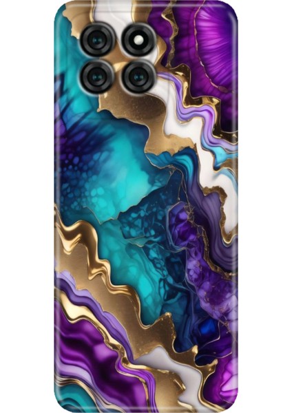 Reeder S71 Kılıf Desenli Kapak Renkli Tpu Uv Keskin Ametist