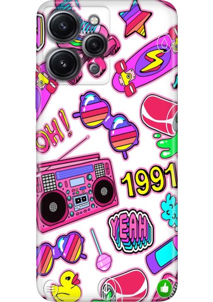 Xiaomi Redmi 12 Kılıf Tasarım Outlet Silikon 90'lar