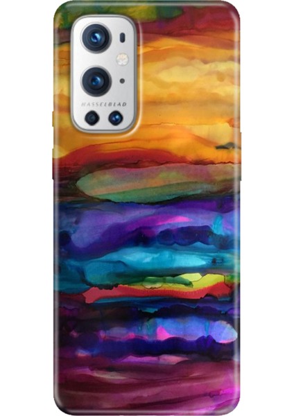 Oneplus 9 Pro Kılıf Desenli Design Silikon Sulu Boya