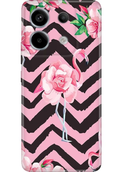 Redmi Note 13 Pro 5g / Poco X6 Kılıf Renkli Esnek Silikon Flamingo