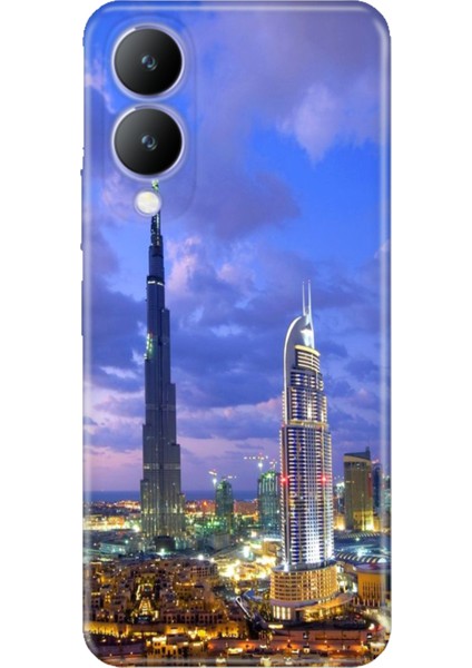 Vivo Y17S Kılıf Desenli Kapak Renkli Silikon Cvr Dubai