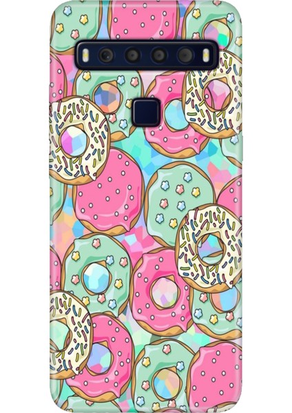 Tcl 10L Kılıf Baskılı 6.53" Silikon Renkli Resimli Arka Kapak Donut