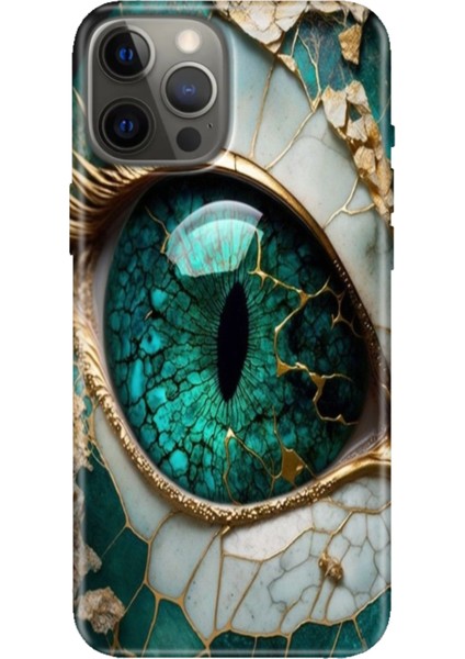 Apple iPhone 12 Pro Kılıf Tasarım Baskılı Silikon Tanrıça Gözü