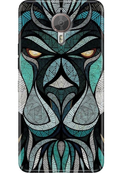 General Mobile Gm 5 Plus Kılıf Desenli Trend Silikon Lion Mandala