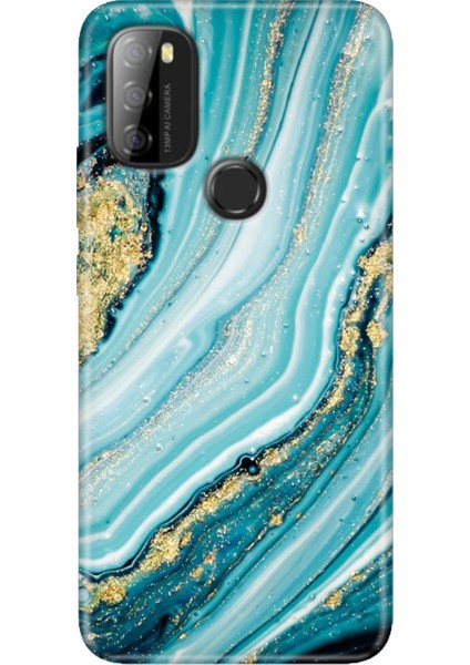 Reeder P13 Blue Max 2021 Kılıf Rubber Baskı Silikon Cover Simli Taş