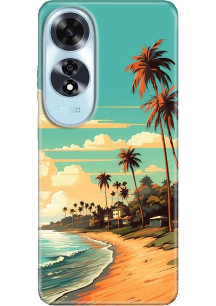 Oppo A60 Kılıf (CPH2631) Uyumlu Silikon Desenli Kalıplı Ermer Malibu