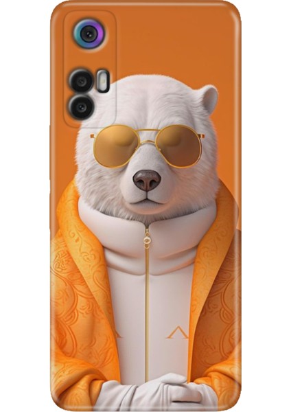 Tcl 30 Kılıf Silikon Renkli Phone Case Stil Bear