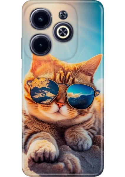 Infinix Hot 40 / Infinix Hot 40 Pro Kılıf Renkli Silikon Cat