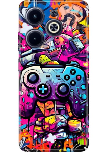 Infinix Hot 40 / Infinix Hot 40 Pro Kılıf Renkli Silikon Gamer