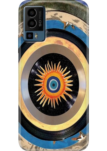 General Mobile Gm 23 Kılıf Desenli GM23 Silikon Case Uv Nazar