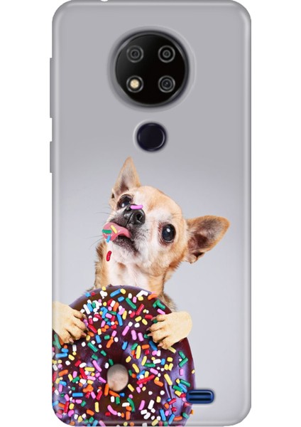 Reeder P13 Blue Max 2020 Kılıf Desenli Kapak Silikon Cover Donut Dog