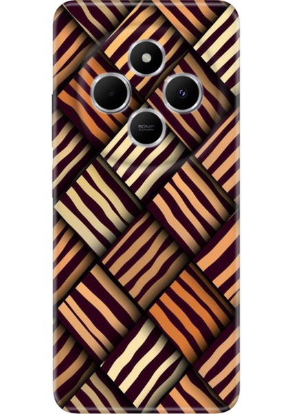 Xiaomi Redmi 14C Kılıf Renkli Rubber Desenli Silikon Leo