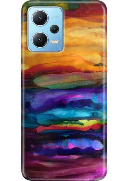 Xiaomi Redmi Note 12 4g Kılıf Desenli Design Silikon Sulu Boya