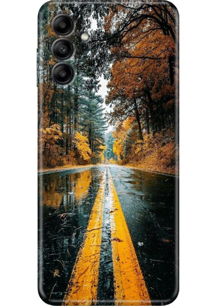 Samsung Galaxy A34 Kılıf Tasarım Esnek Silikon Korku Yolu