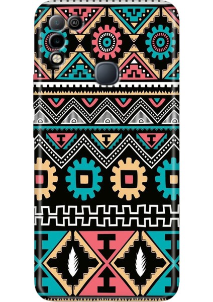 Infinix Hot 10 Play Kılıf Desenli Baskılı Esnek Silikon Kapak Etnik