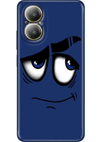 Realme 12 Lite Kılıf Renkli Rubber Baskılı Silikon Acaba