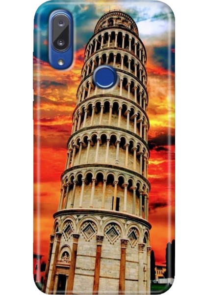 Vestel Venus E5 Kılıf Desenli Baskılı Hd Vestel E5 Silikon Pizza Kulesi