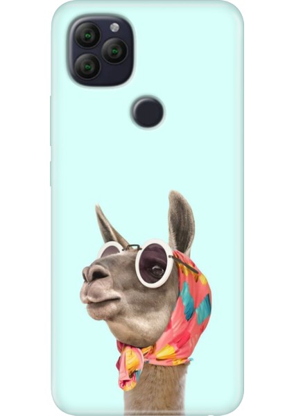 General Mobile Gm 22 - 22S Kılıf Desenli Rubber Silikon Deve