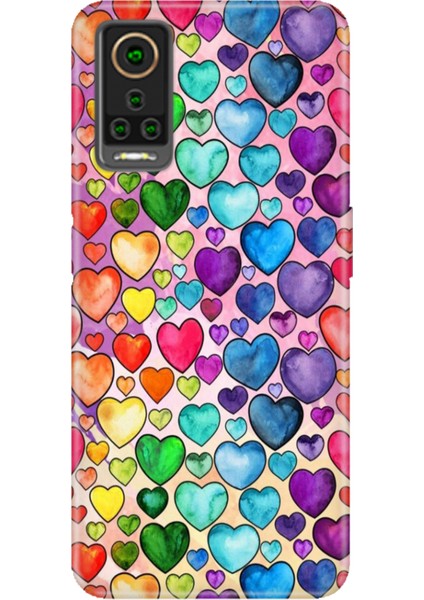 General Mobile Gm 22 Pro Kılıf Hd Desenli Esnek Silikon Kalp Çizim