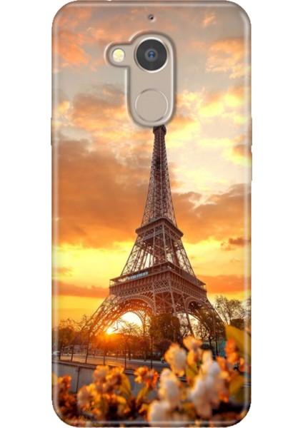 General Mobile Gm 8 Uyumlu Kılıf Desenli Silikon Renkli Tpu Uv Eyfel