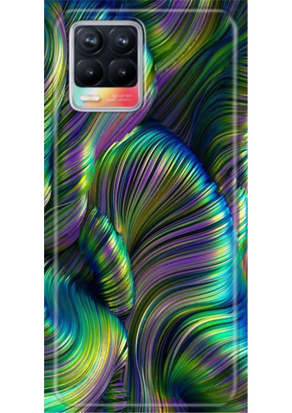 Realme 8 / Realme 8 Pro Kılıf Renkli Esnek Silikon Holographic