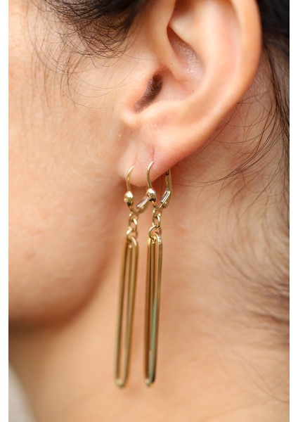 14 Ayar Altın Sallantılı Ataç Küpe fırsatları