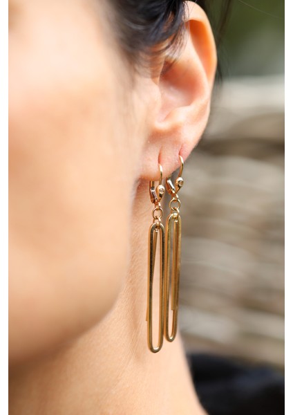 14 Ayar Altın Sallantılı Ataç Küpe indirimleri