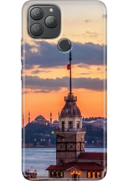 General Mobile Gm 22 Plus Kılıf Desenli Esnek Silikon Uv Kız Kulesi