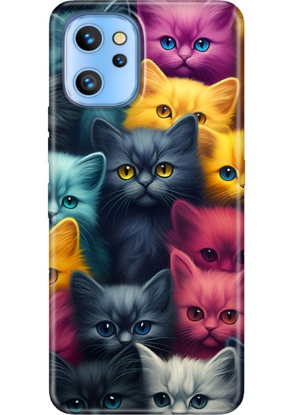 Reeder S19 Max Pro Kılıf Silikon Tema Baskı Uv Kedi Ordusu