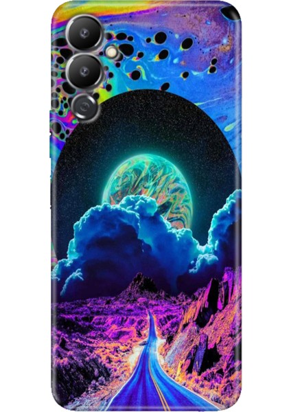 Tecno Pova Neo 4 Kılıf Renkli Özel Çizim Esnek Silikon Dream Road