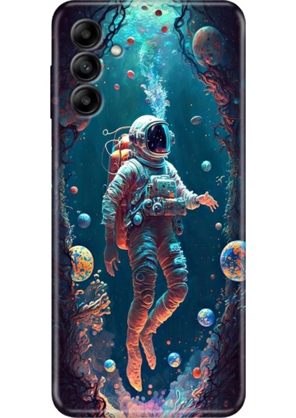 Samsung Galaxy M34 Uyumlu Kılıf Tasarım Kaliteli Kapak Astronot