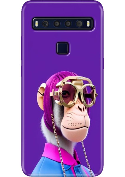 Tcl 10L Kılıf Baskılı 6.53" Silikon Renkli Resimli Arka Kapak Monkey