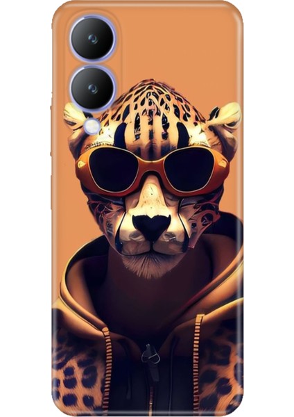 Vivo Y17S Kılıf Desenli Kapak Renkli Silikon Cvr Tiger