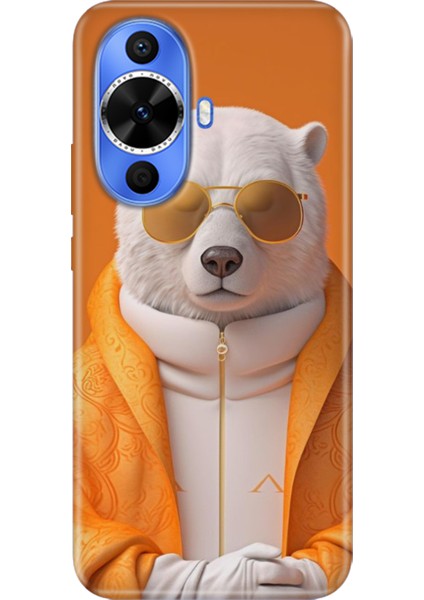 Huawei Nova 12S Kılıf Desenli Kapak Renkli Tpu Uv Stil Bear