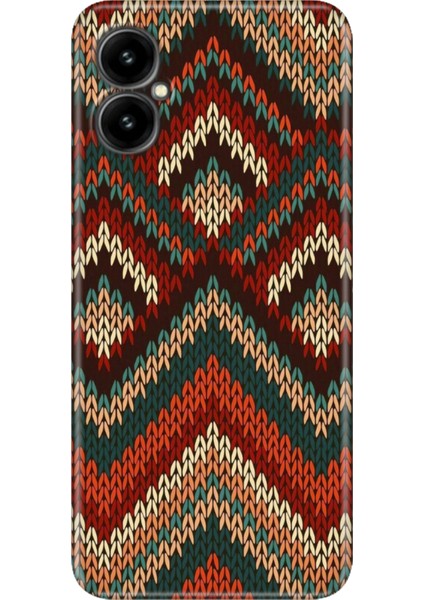 Omix X3 Kılıf Renkli Temalı Silikon Zikzak